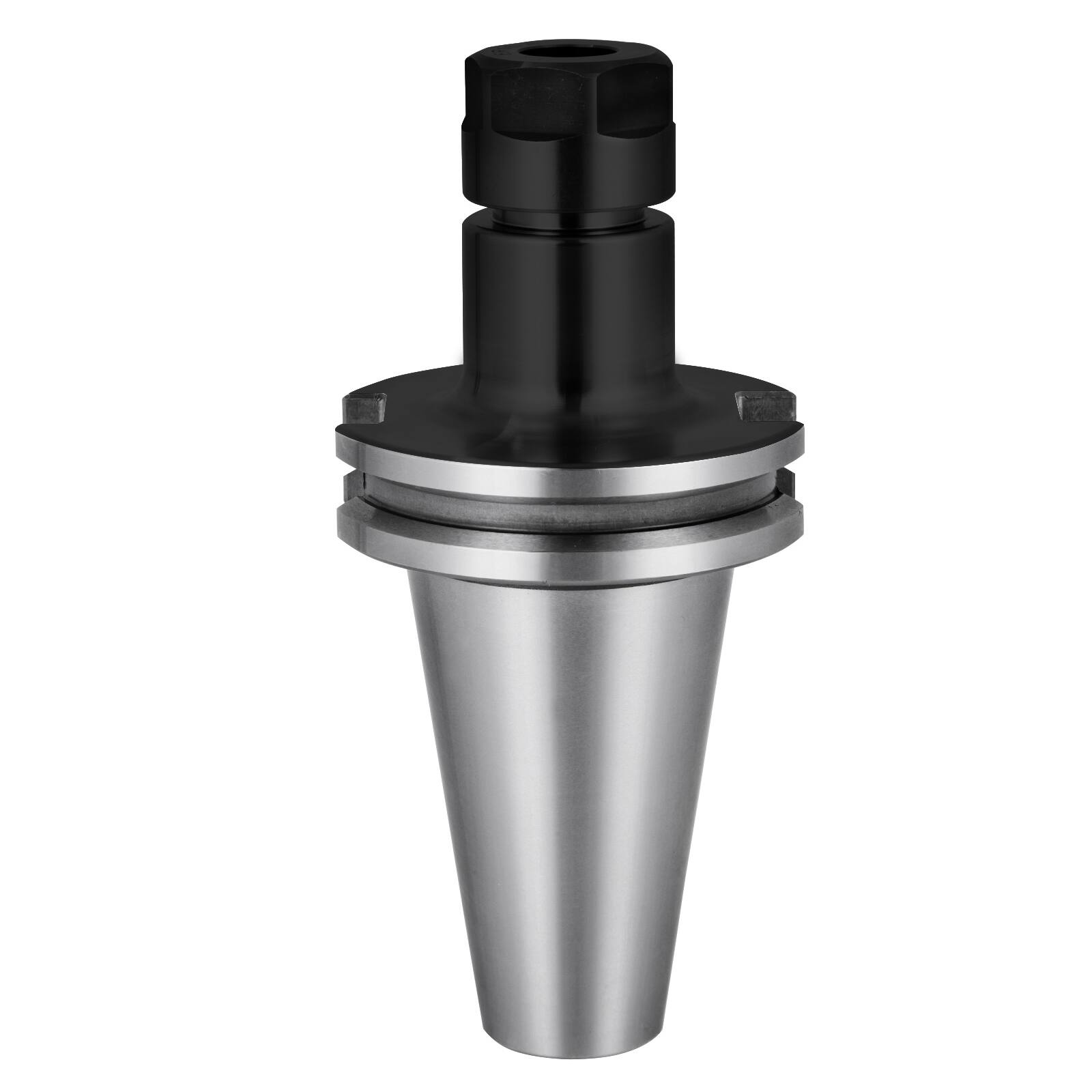 Alt View 5. VEVOR - 8Pcs CAT40 Tool Holder ER16 Collet Chuck Set length 70mm Chuck Tool Holder Set Mill Holder - Sliver.