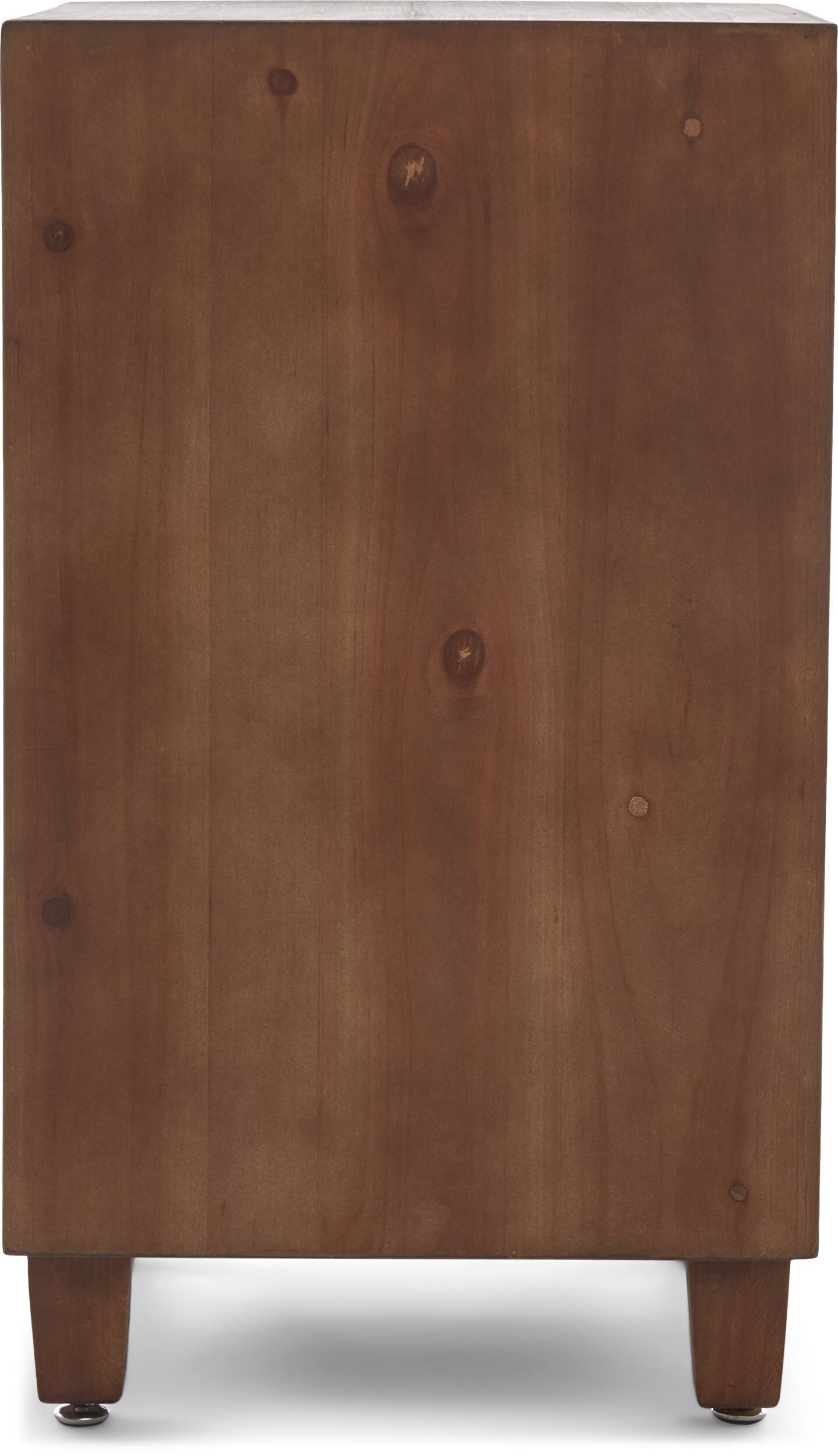 Alt View 12. Adore Decor - Sawyer 3-Drawer Cabinet - Brown.