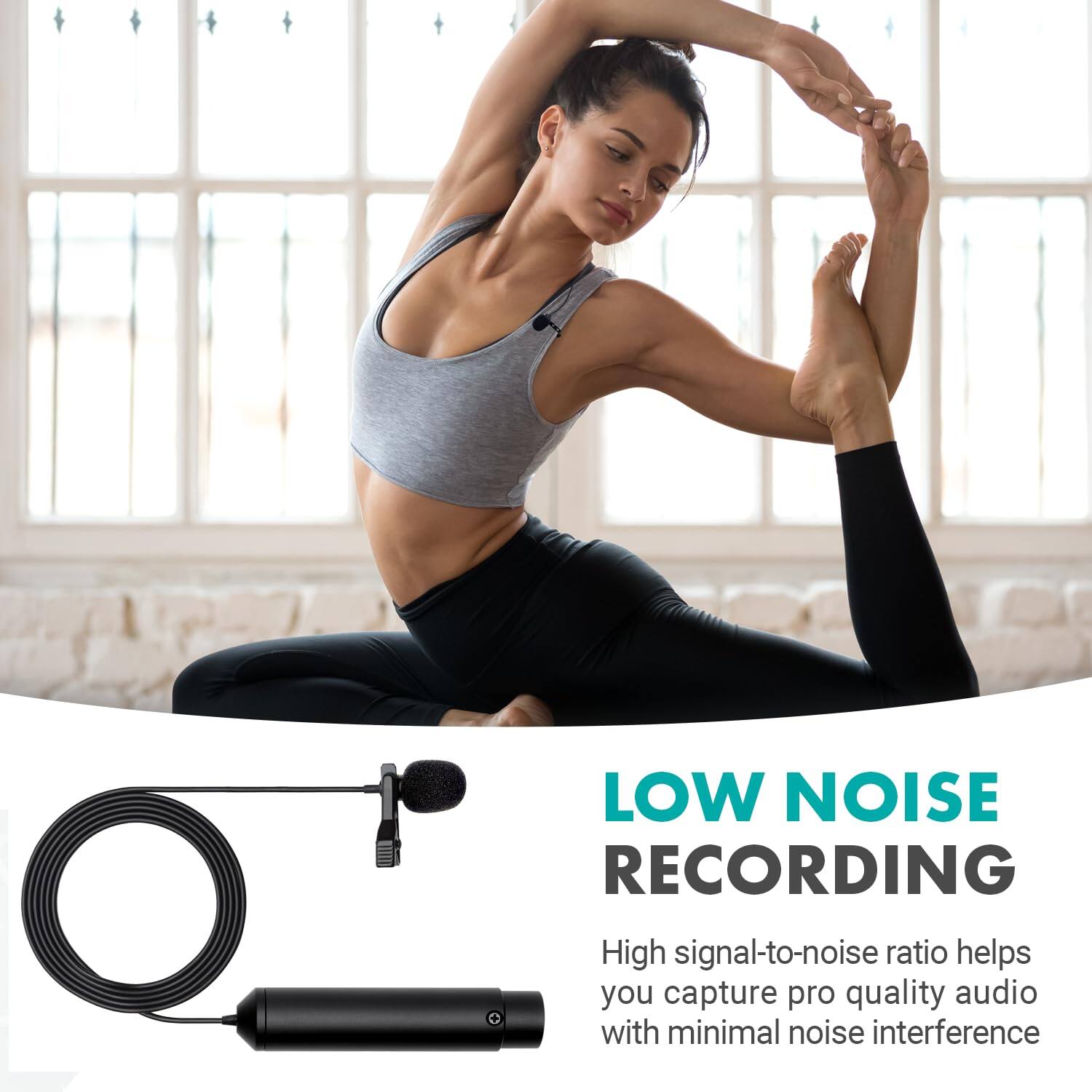 LOW NOISE RECORDING

High signal-to-noise ratio helps you capture pro quality audio with minimal noise interference