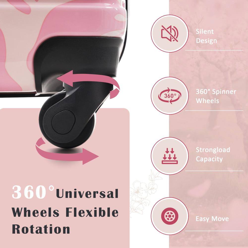 Silent Design  
360° Spinner Wheels  
360° Universal Wheels Flexible Rotation  
Strongload Capacity  
Easy Move