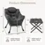Product Dimensions: 38" x 170" x 16.5" x 15.5" x 16" x 18.5" x 25" x 14.5" x 29" x 31.5"

Weight Capacity of Sofa Chair: 330 lbs

Weight Capacity of Footrest: 110 lbs