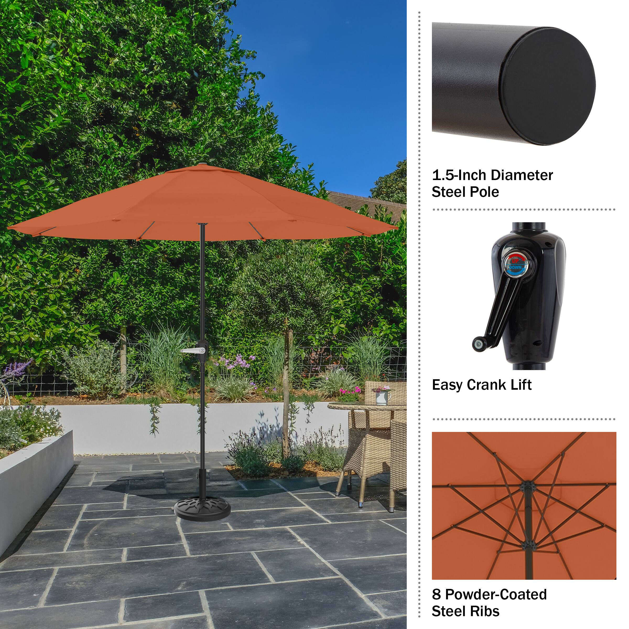 Pure Garden 9Ft Outdoor Patio Umbrella Terracotta 50LG1052 Best Buy