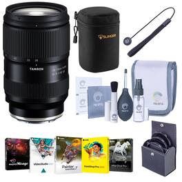 Bundle - Tamron - 28-75mm F/2.8 Di III VXD G2 for Sony E-Mount Full Frame/APS-C with 67mm Filter Kit, Cap Tether, Cleaning