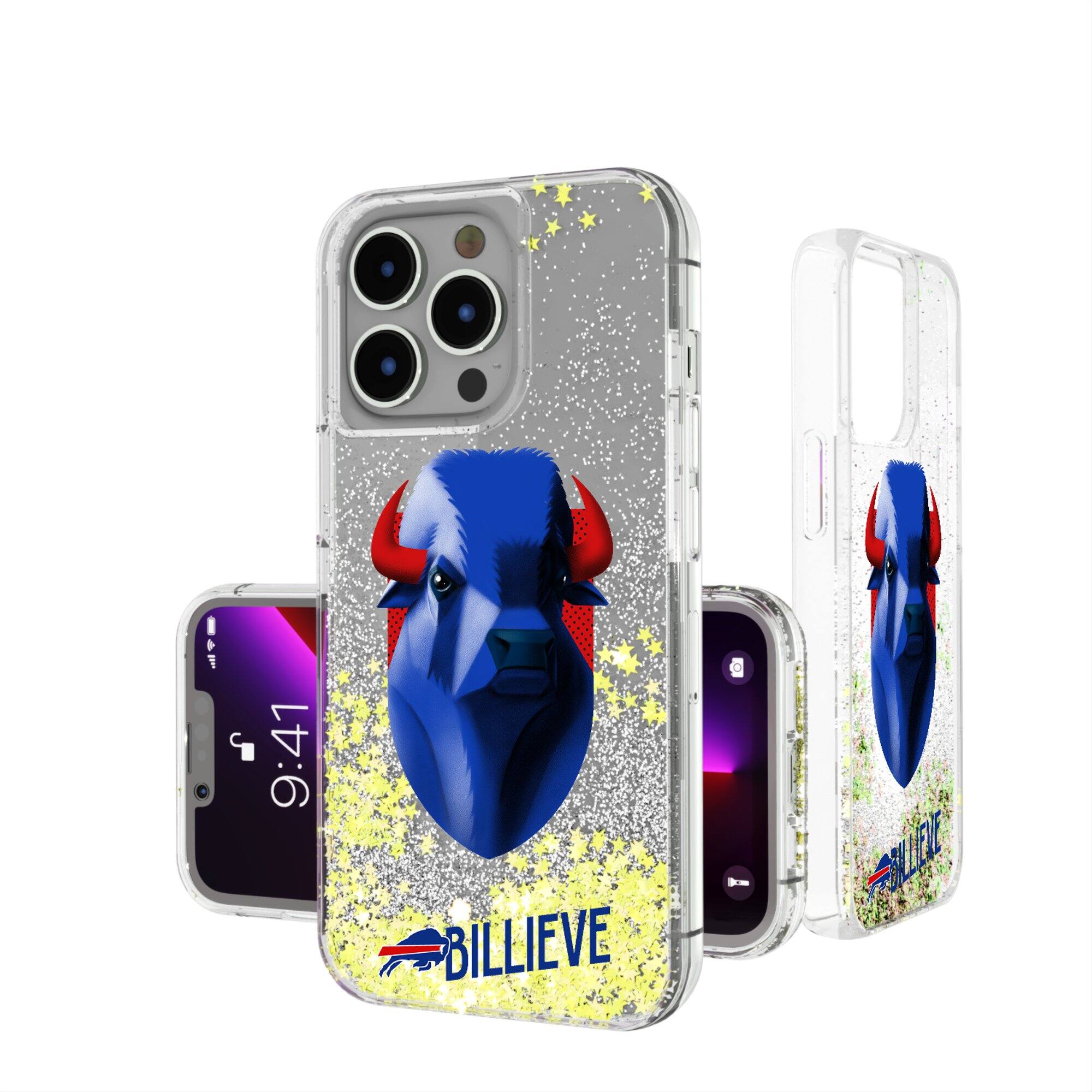Keyscaper - NFL - Buffalo Bills iPhone Glitter Case - 15 - Multicolor