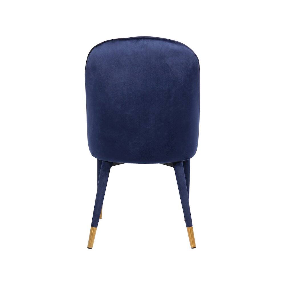 Alt View 1. Meridian Furniture - Belle Navy Velvet Dining Chair, Set of 2 - Blue.
