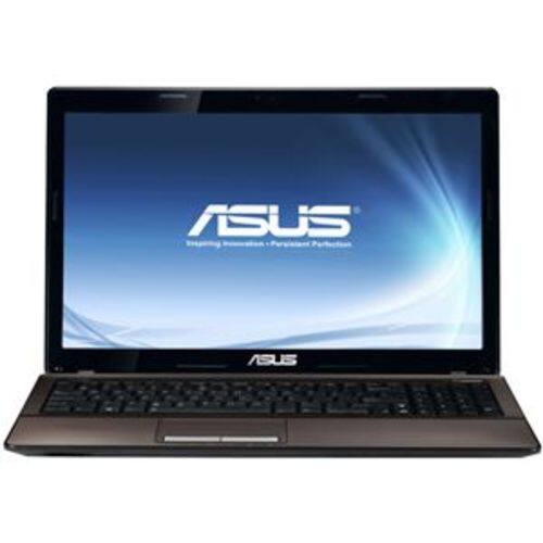 Front Standard. Asus - 15.6" Notebook - 4 GB Memory - 750 GB Hard Drive - Mocha.