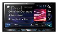 Front Zoom. Pioneer - 7" - CD/DVD - Built-in Bluetooth - Apple® iPod®- and Satellite Radio-Ready - In-Dash Receiver - Black.