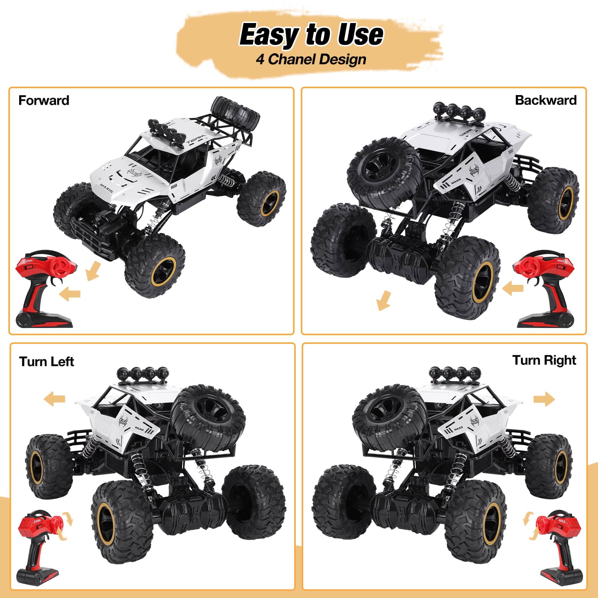Easy to Use 4 Channel Design

Forward
Backward
Turn Left
Turn Right