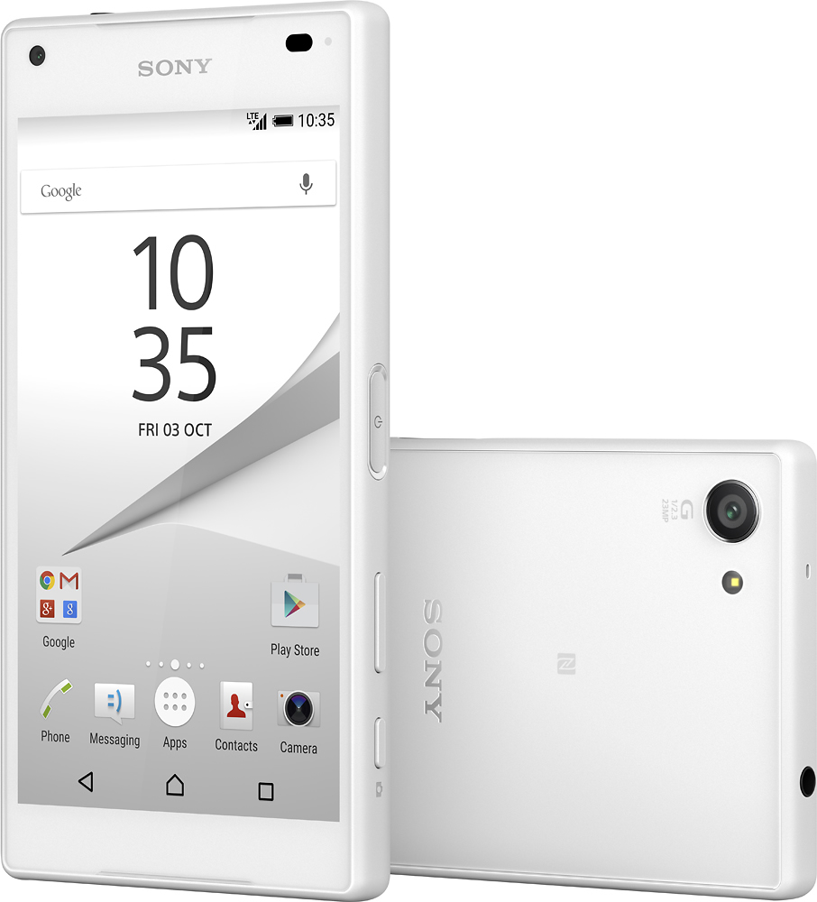 Best Buy: Sony Xperia Z5 Compact 4G LTE with 32GB Memory Cell Phone  (Unlocked) White E5803