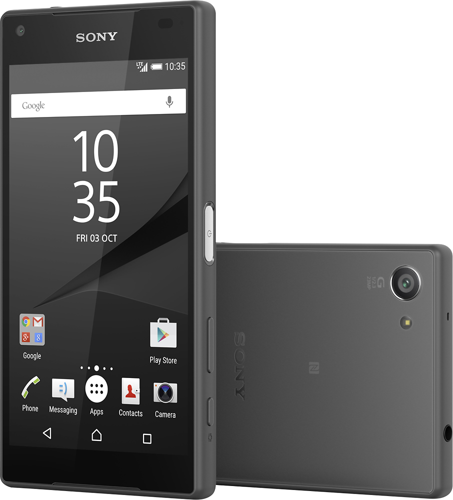 lezing Blauw Bende Best Buy: Sony Xperia Z5 Compact 4G LTE with 32GB Memory Cell Phone  (Unlocked) Graphite Black E5803