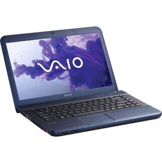 Alt View Standard 20. Sony - 14" VAIO Notebook - 4 GB Memory - 640 GB Hard Drive - Midnight Blue.