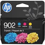 HP - 902 3-pack Standard Capacity Ink Cartridges - Cyan/Magenta/Yellow