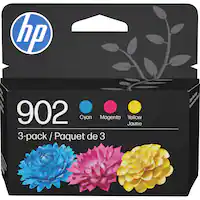 HP - 902 3-pack Standard Capacity Ink Cartridges - Cyan/Magenta/Yellow - Front_Zoom