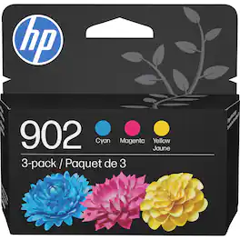 HP - 902 3-pack Standard Capacity Ink Cartridges - Cyan/Magenta/Yellow