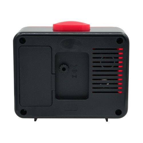 Angle. Seiko - Seiko 3.5"  Akarui Alarm Clock, Red - Red.