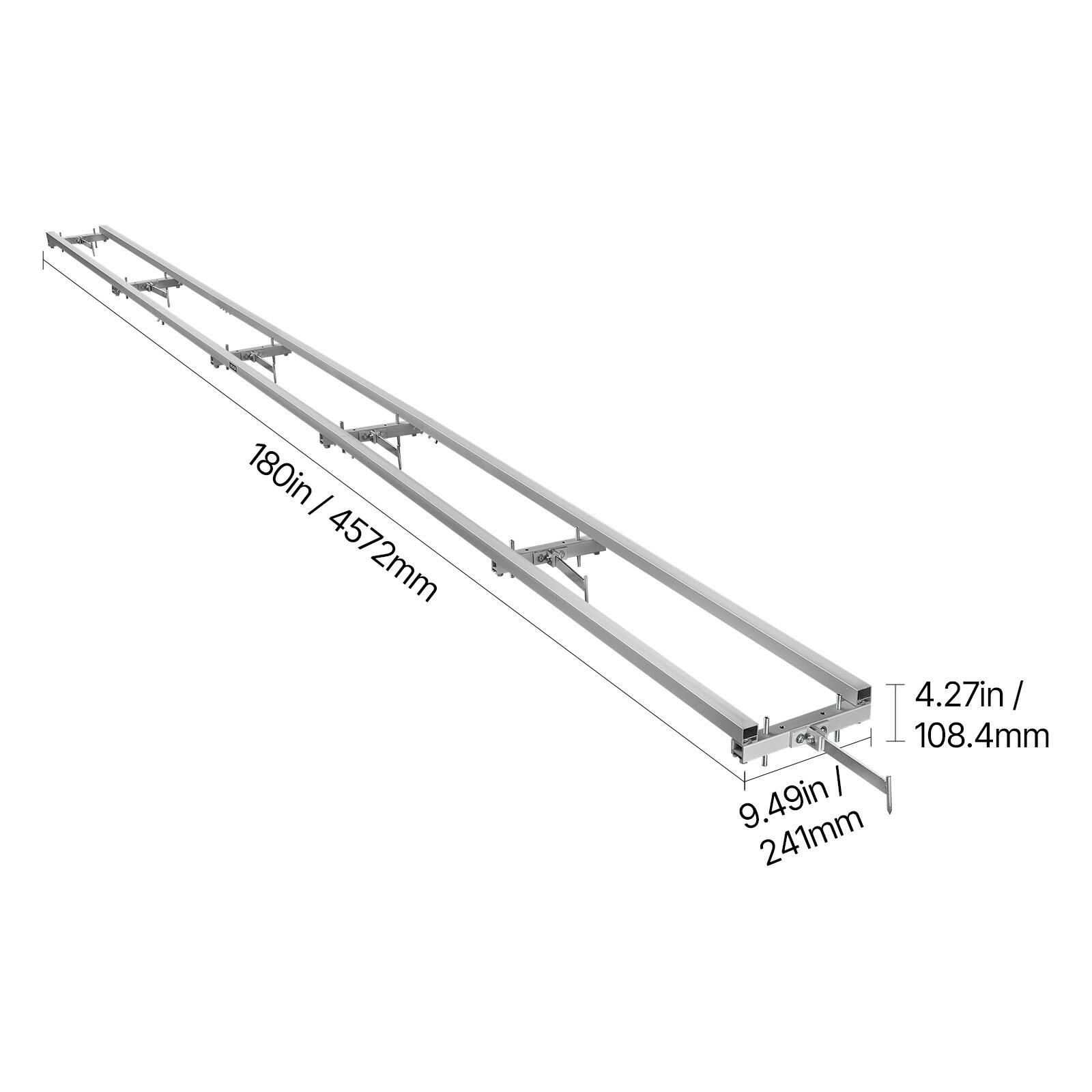 180in / 4572mm  
4.27in / 108.4mm  
9.49in / 241mm