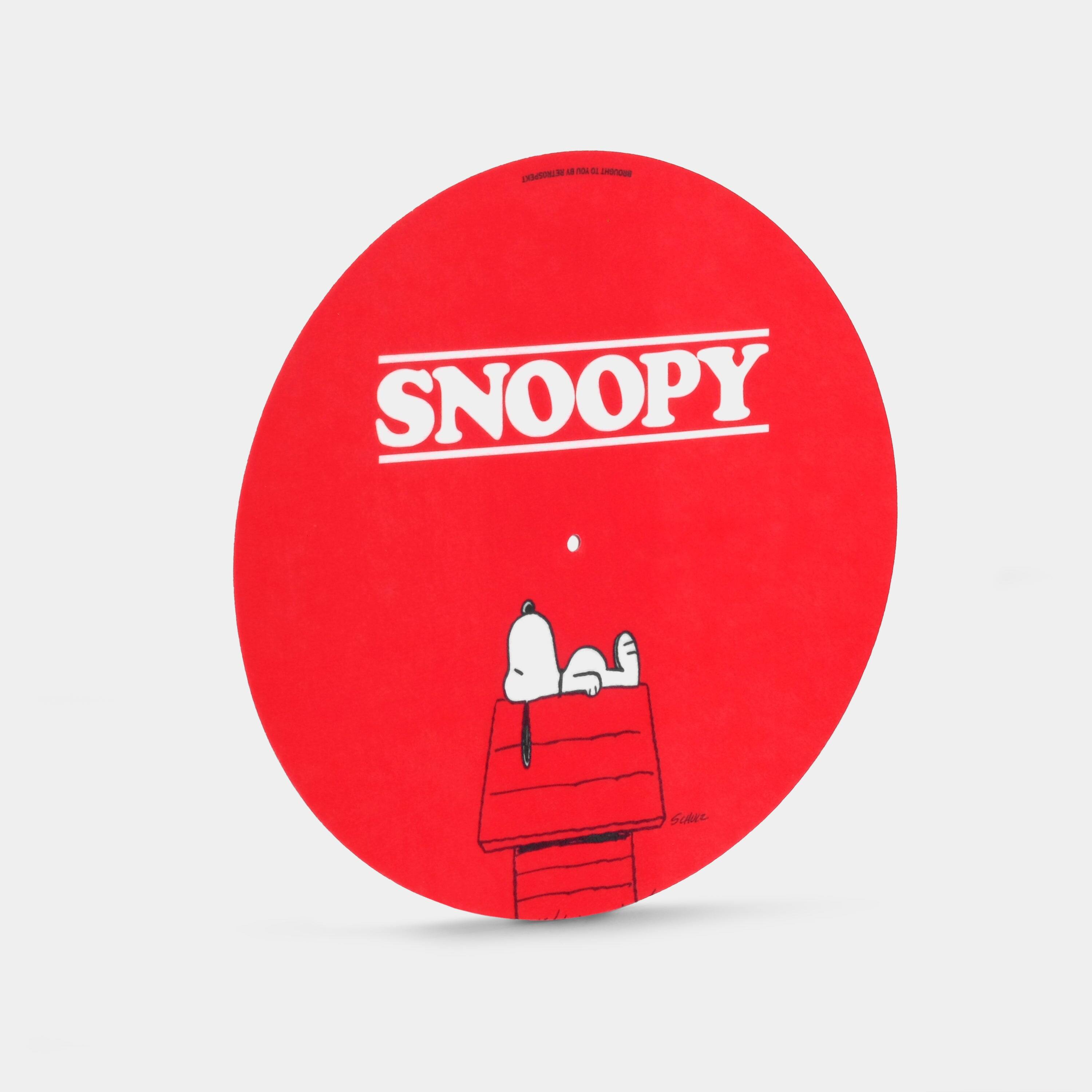 Retrospekt - Snoopy Double-Sided Turntable Slipmat - Red and white