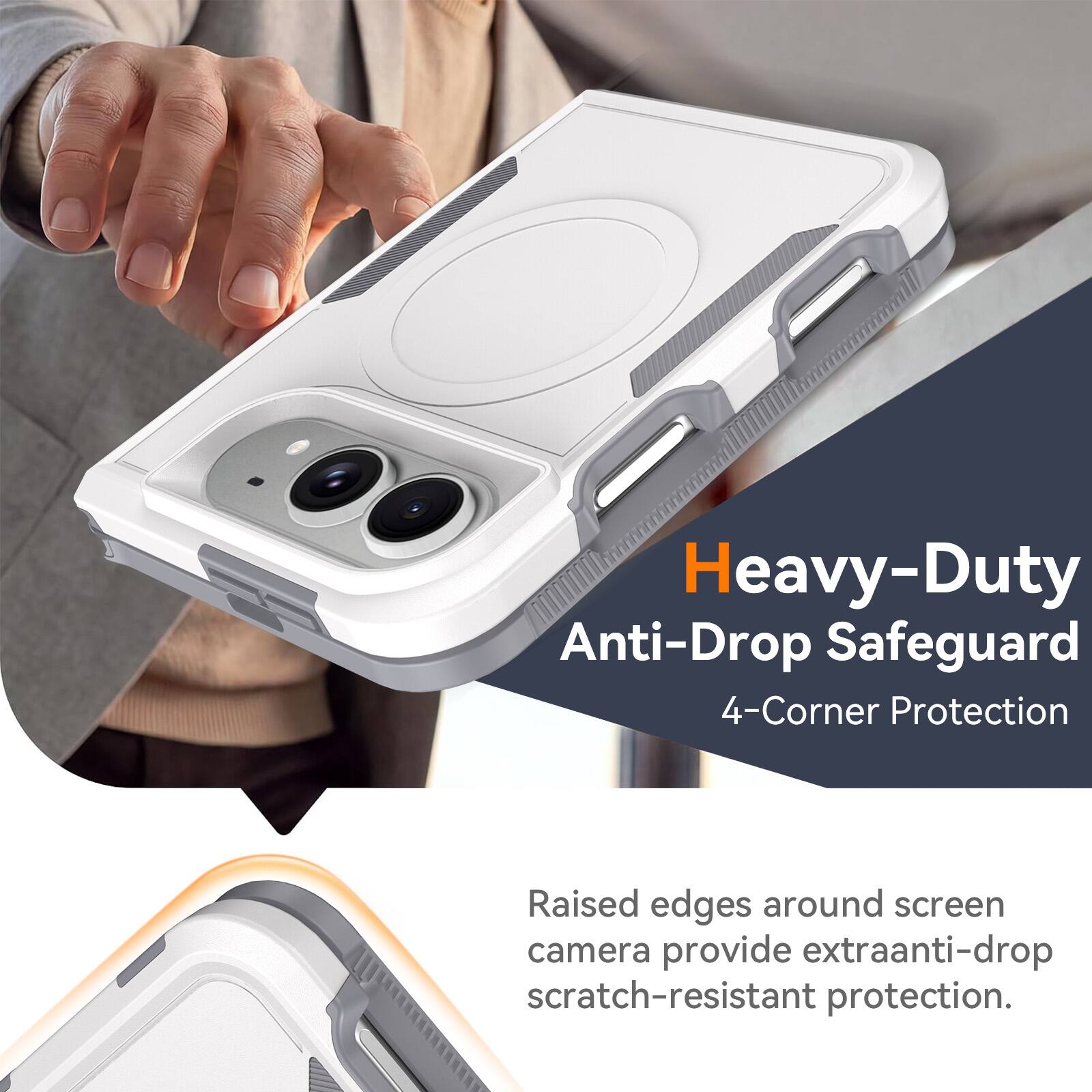 UUCOVER Magnetic Case for Apple iPhone Duo,Shockproof TPU+PC Case ...