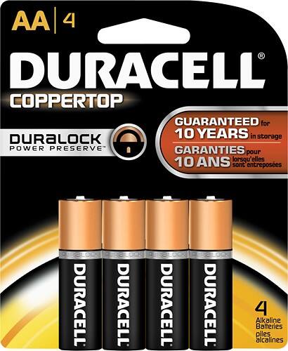 Duracell - AA 1.5V CopperTop Batteries (4-Pack)