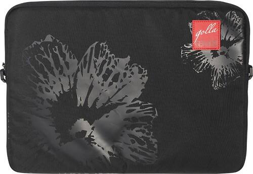 Front Standard. Golla - Goldie Sling Laptop Sleeve - Black.