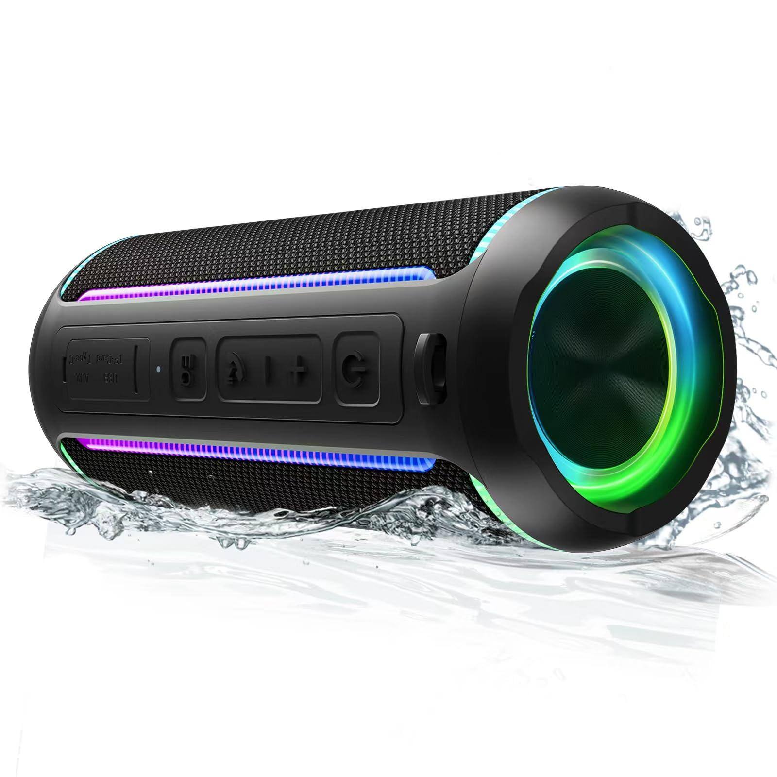 Front. Alchemy Casas - Portable 40w Loud Sound And Deep Bass Ipx7 Waterproof True Wireless Stereo 5 3 Colorful Flashing Lights - Default.