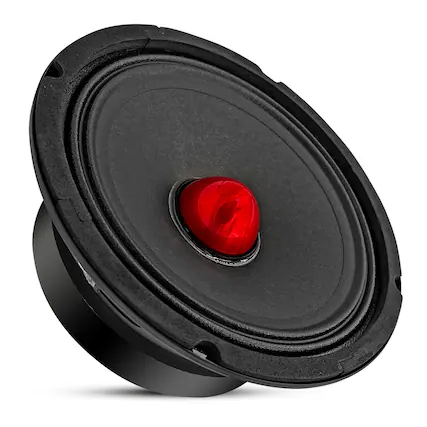 Front. 5 CORE - 6.5" Subwoofer Speaker 360W Mid Range Car Audio Sub Woofer 4Ohm Deep Bass Replacement Driver-MR 6.5 BLT R 4oHM - Black.