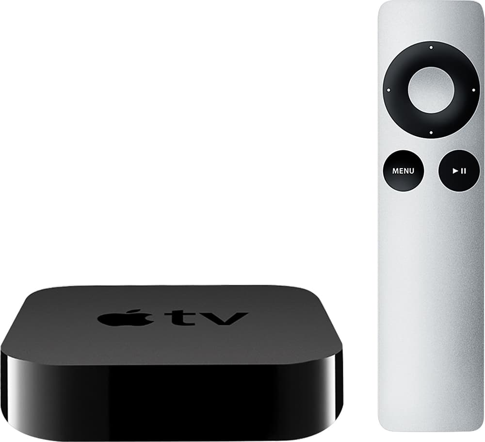 Front. Apple - Apple TV® - Black.
