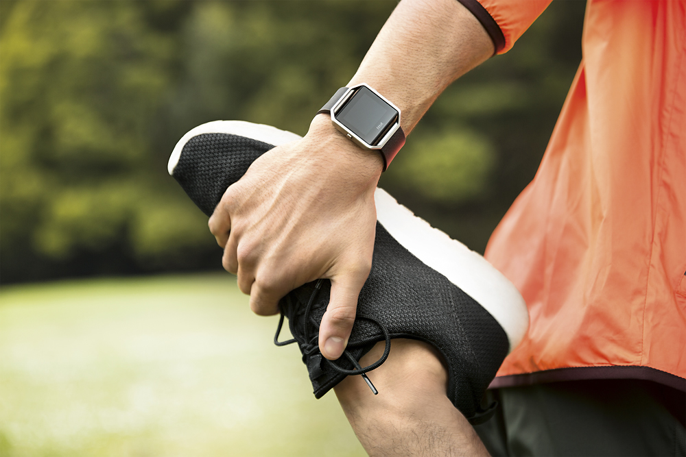 Black for sale online Fitbit Blaze Smart Fitness Watch Large 
