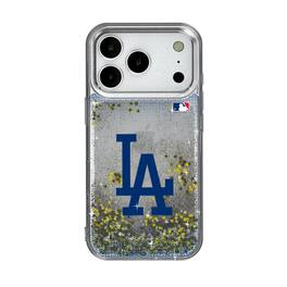 Keyscaper - MLB - Los Angeles Dodgers Linen Logo iPhone Glitter Case - 13 - Multicolor