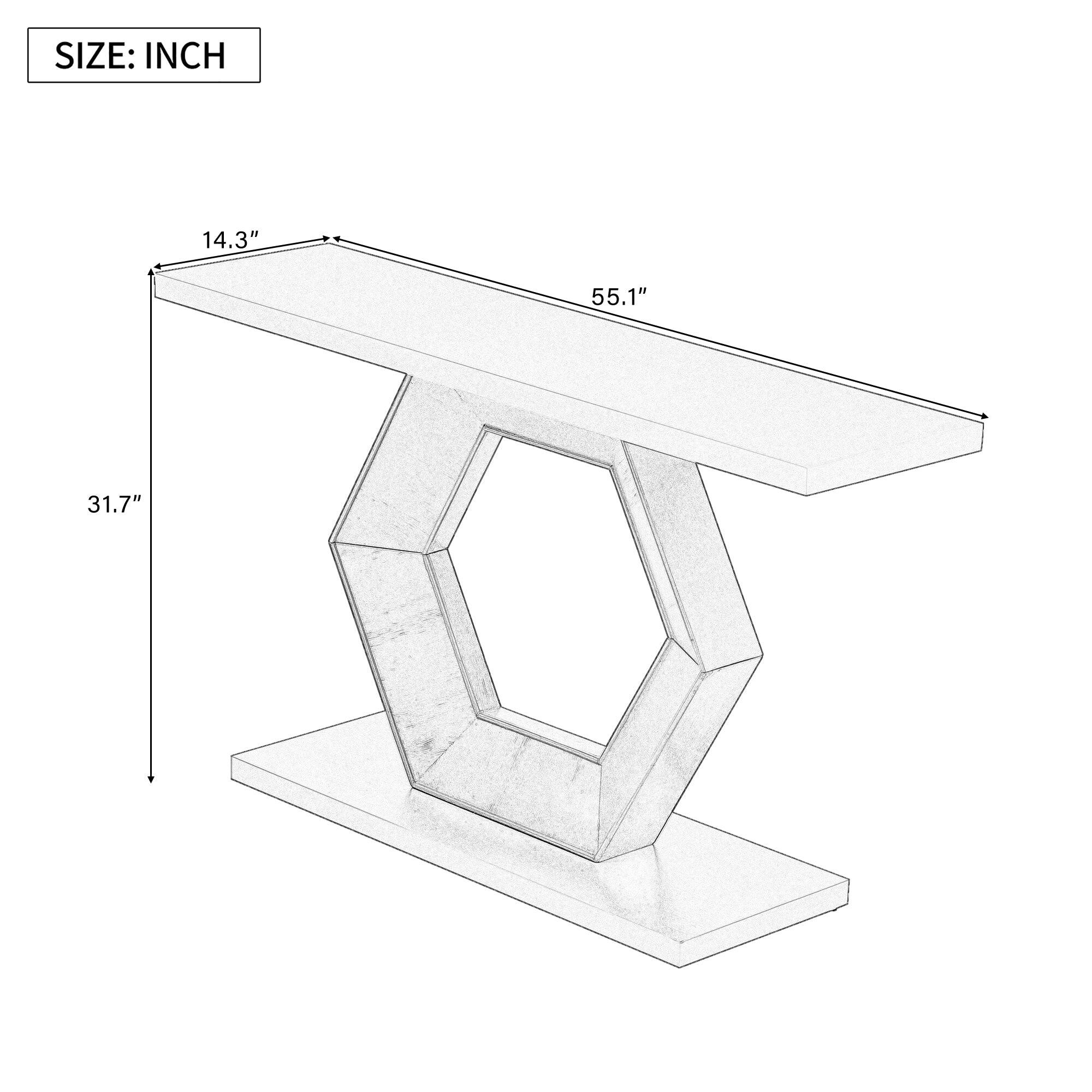 SIZE: INCH  
55.1"  
14.3"  
31.7"