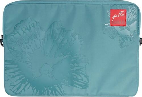 Front Standard. Golla - Goldie Sling Laptop Sleeve - Turquoise.