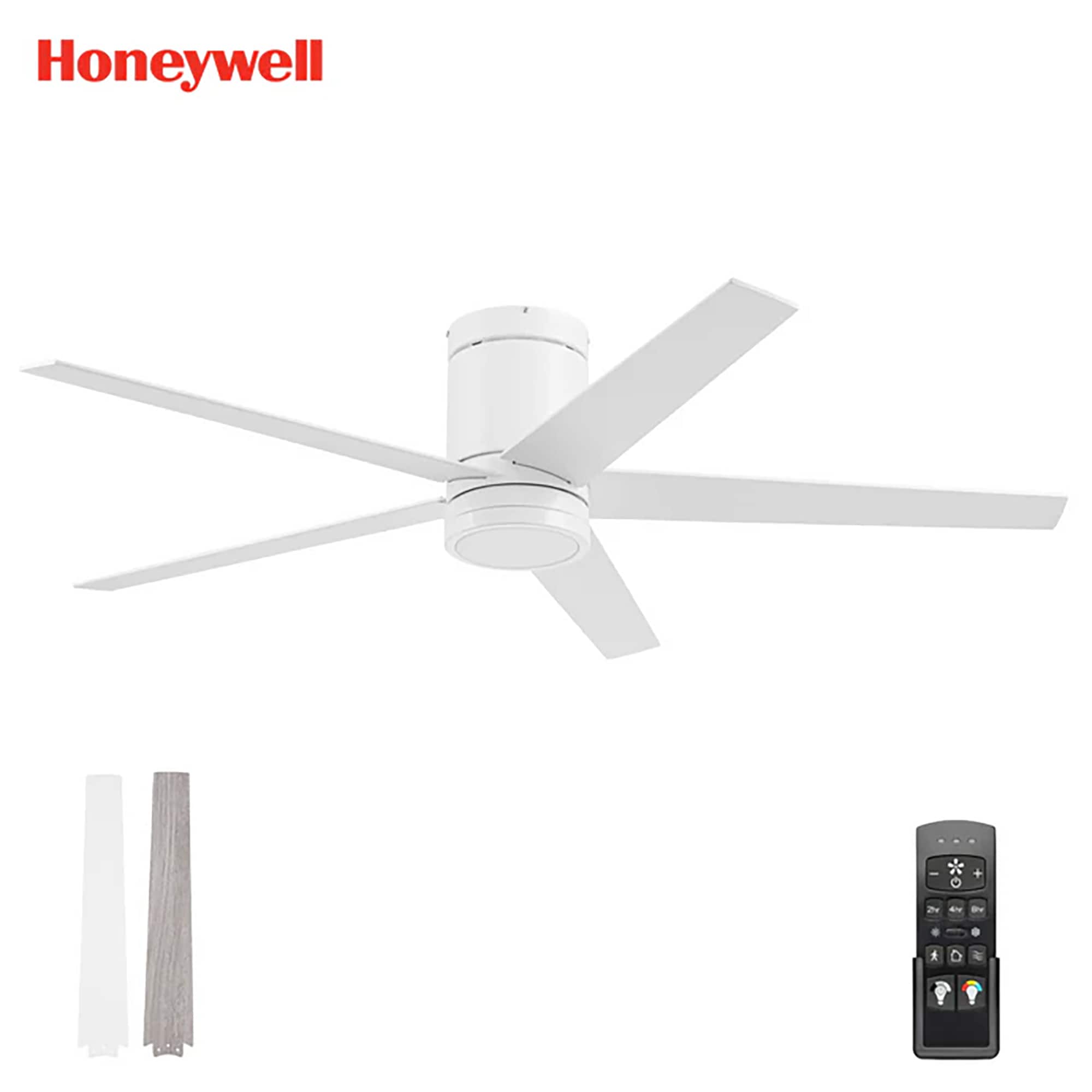 "Honeywell - 52"" Ceiling Fan LED Light Remote Control Indoor Airflow Fixture - White" price history on PriceWatchPro