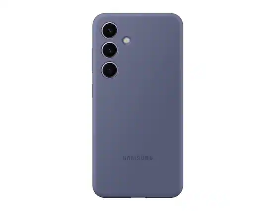 Front. Samsung - Samsung Silicone Purple(Violet) Case - Samsung Galaxy S24 - Violet.