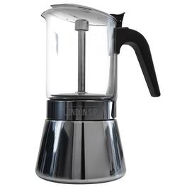 Escali - London Sip, Stainless Steel Espresso Maker 9-cup - Glass