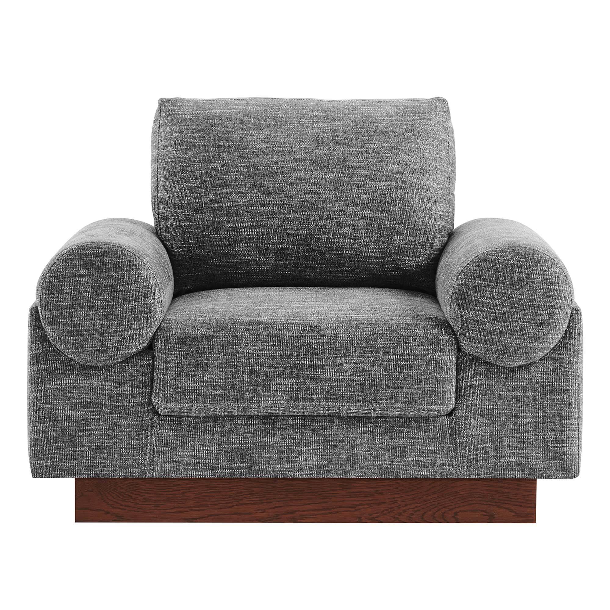 Alt View 2. Modway - Oasis Upholstered Fabric Armchair by Modway - Gray.