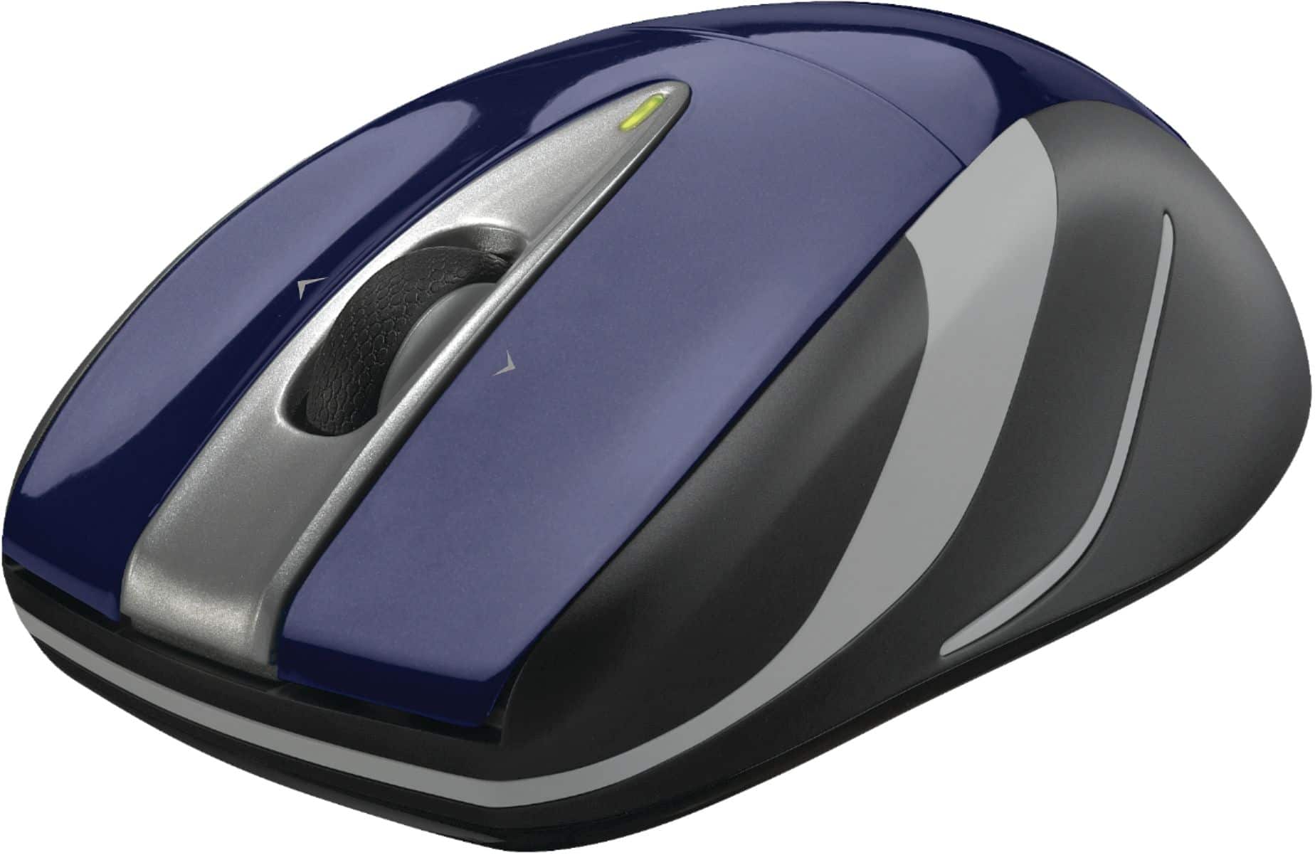 Alt View 12. Logitech - M525 Wireless Mouse - Blue.