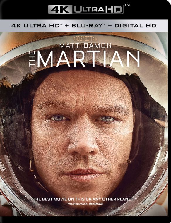  The Martian [4K Ultra HD Blu-ray/Blu-ray] [Includes Digital Copy] [2015]