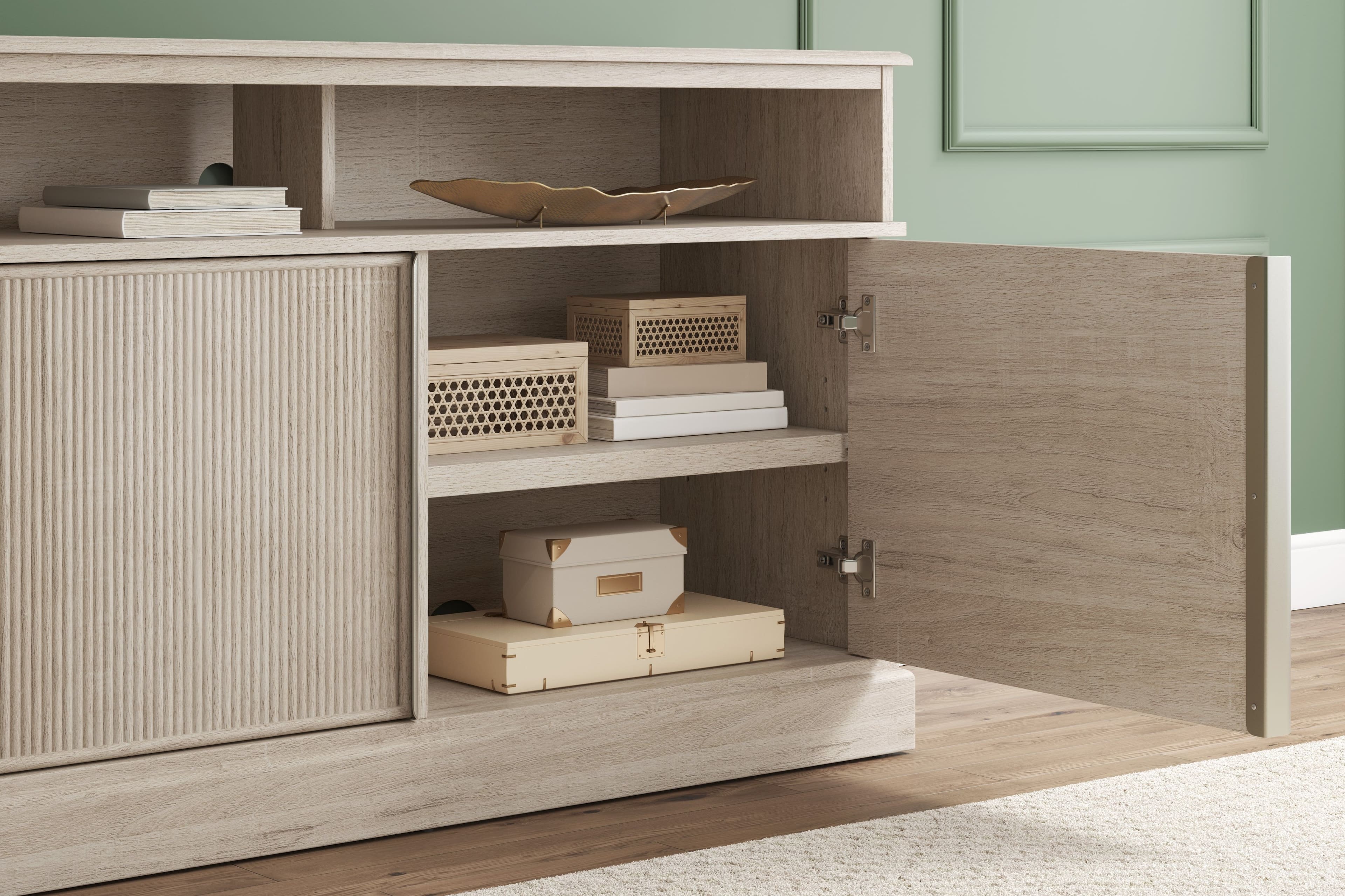 Alt View 16. Whalen Furniture - Olympiana 48" TV Console - Champagne.