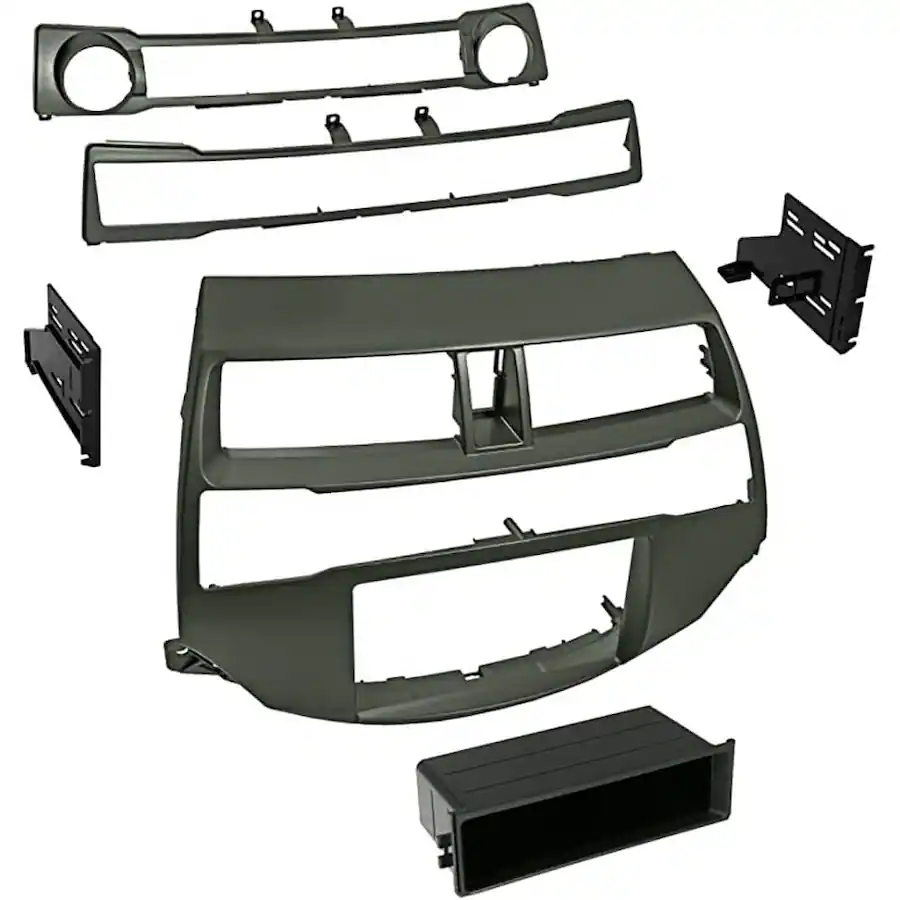Electron Dash Kit American International HONK852 Single/Double DIN Gun Metallic Stereo ...