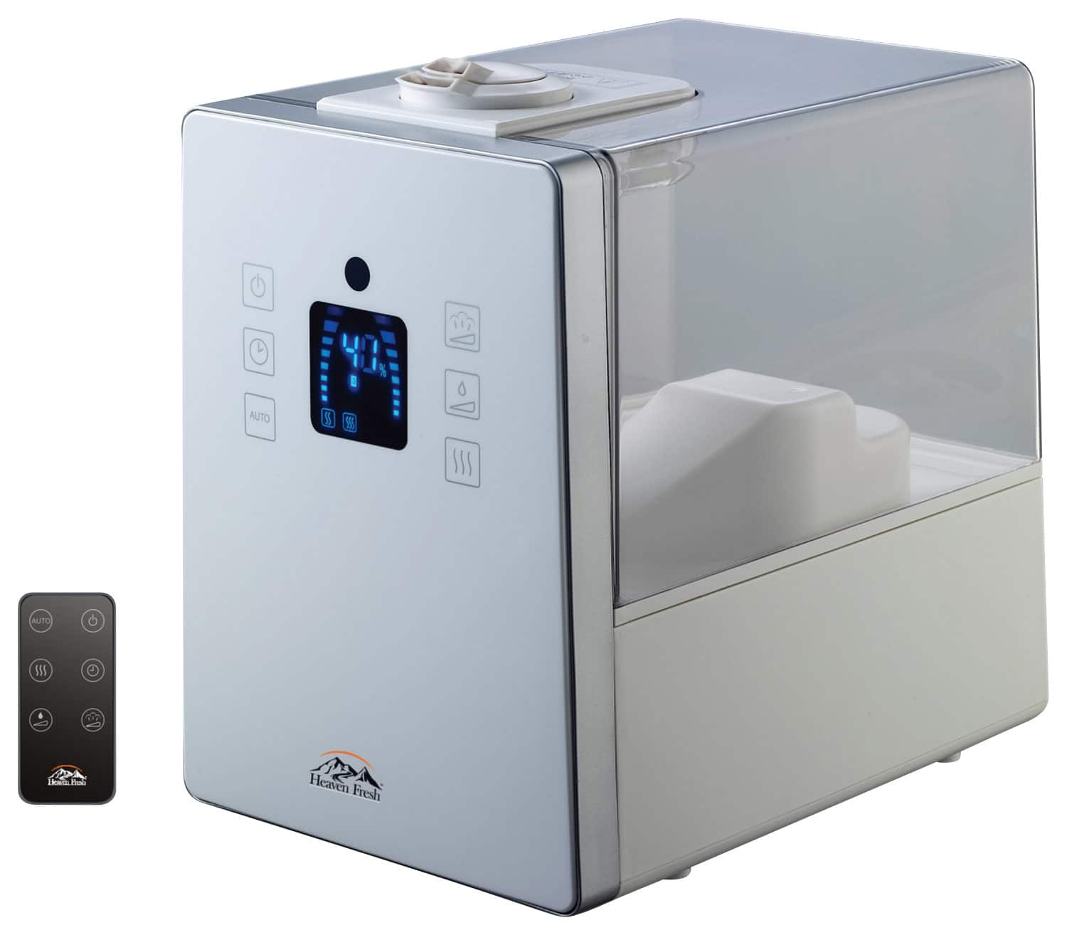 Front. Heaven Fresh - 1.58-Gal. Cool and Warm Mist Ultrasonic Humidifier - White.