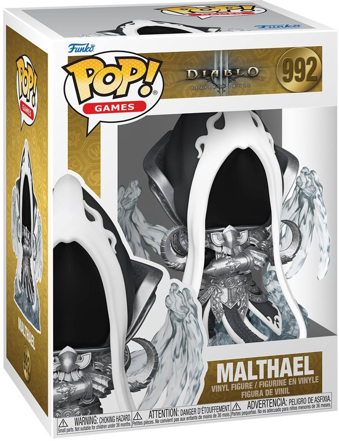 COP Fdle Funko M POP! DIABLO 992 REAPER SOULS - GAMES GAMES MALTRAE MALTHAEL FIGURINE EN VINYLE VINYL FIGURE / FIGURA DE VINIL PELIGRO DE ASFIXIA. TOUFFEMENT. ADVERTENCIA: nios menores de 36 meses. DANGER D'ÉTOUFFEMENT. NON CONVIENT PAS aux enfants de moins de 36 mois. Parties pequenas. HAZARD. CHOKING Petites pieces. WARNING: CHOKING HAZARD. Not suitable for children under 36 months.