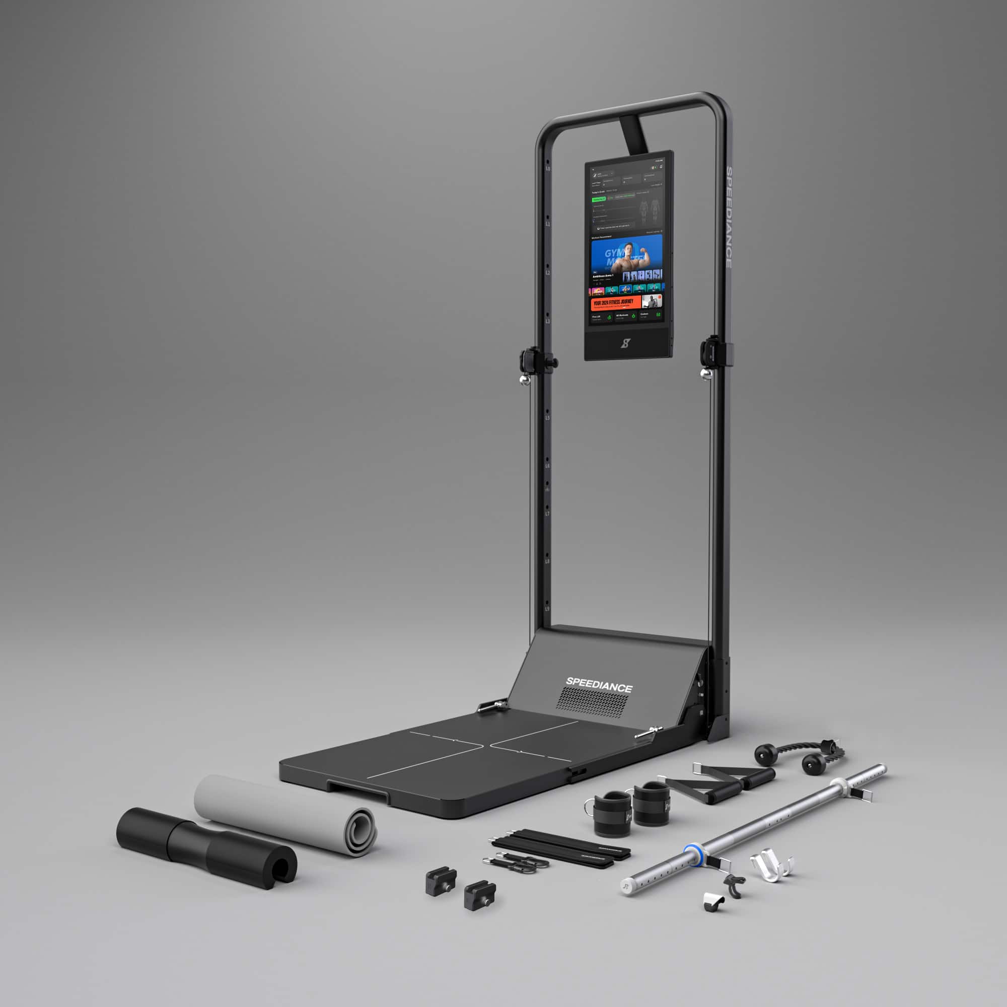 Speediance - Smart Home Gym, Gym Monster 2 Basic, Smart AI-Powered Multi-Functional Smith Machine for Home Workout - Black