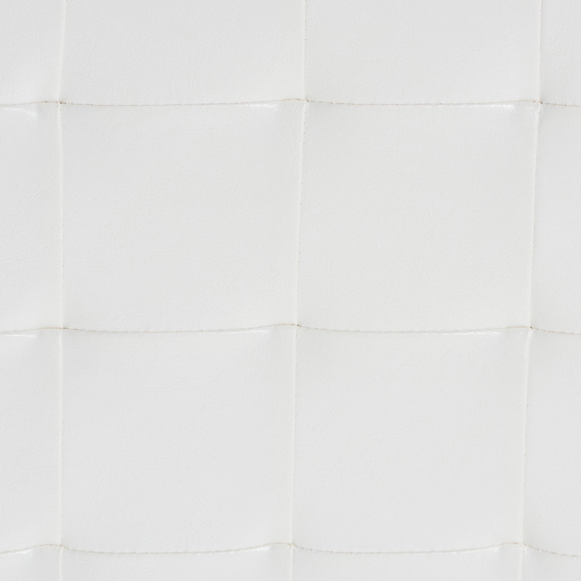 Left. Baxton Studio - Siskal Modern Cube Ottoman - White.