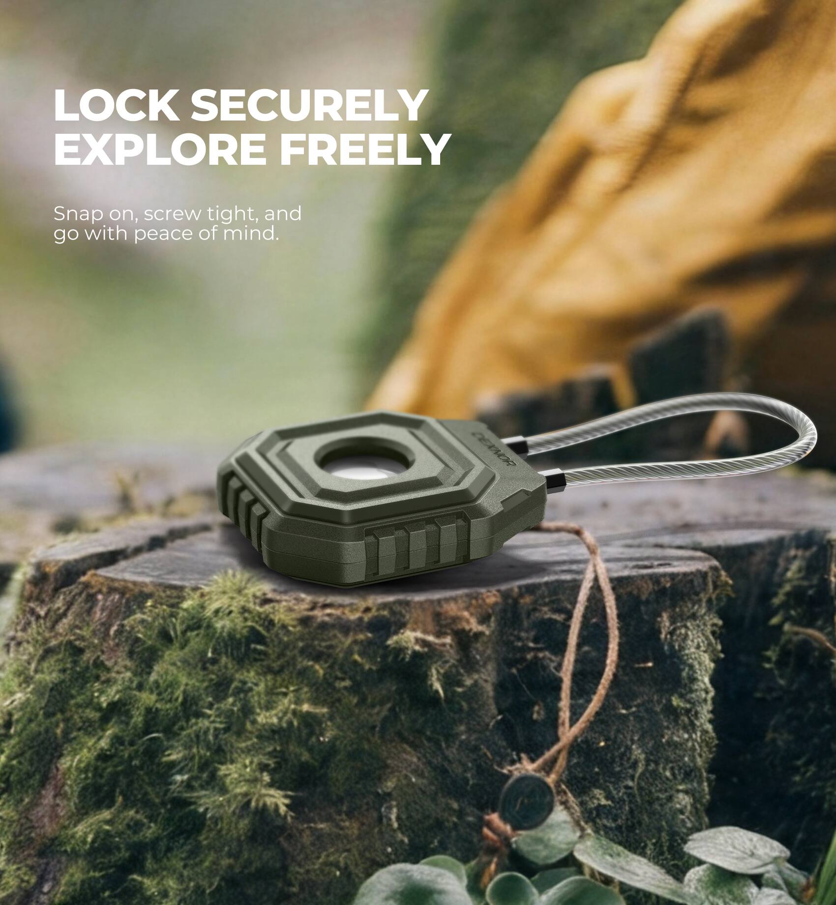 LOCK SECURELY  
EXPLORE FREELY  

Snap on, screw tight, and go with peace of mind.  

DEXNOR