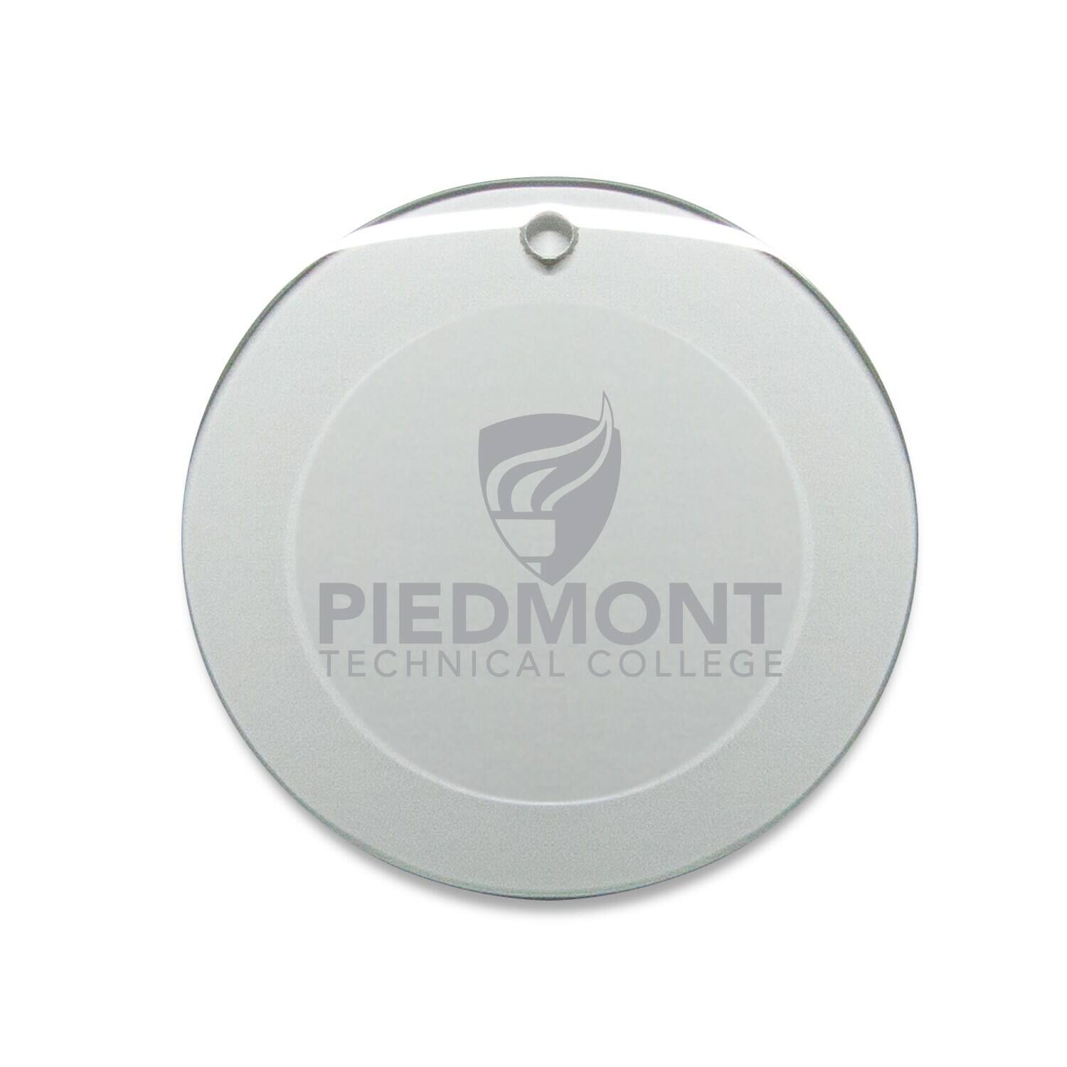 Jardine - Piedmont Technical College 3'' Round Glass Ornament - Multicolor