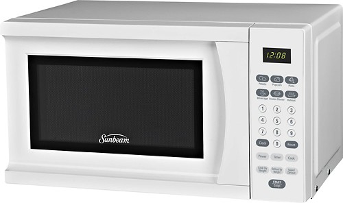 Best Buy: Sunbeam 0.7 Cu. Ft. Compact Microwave White SGS90701W