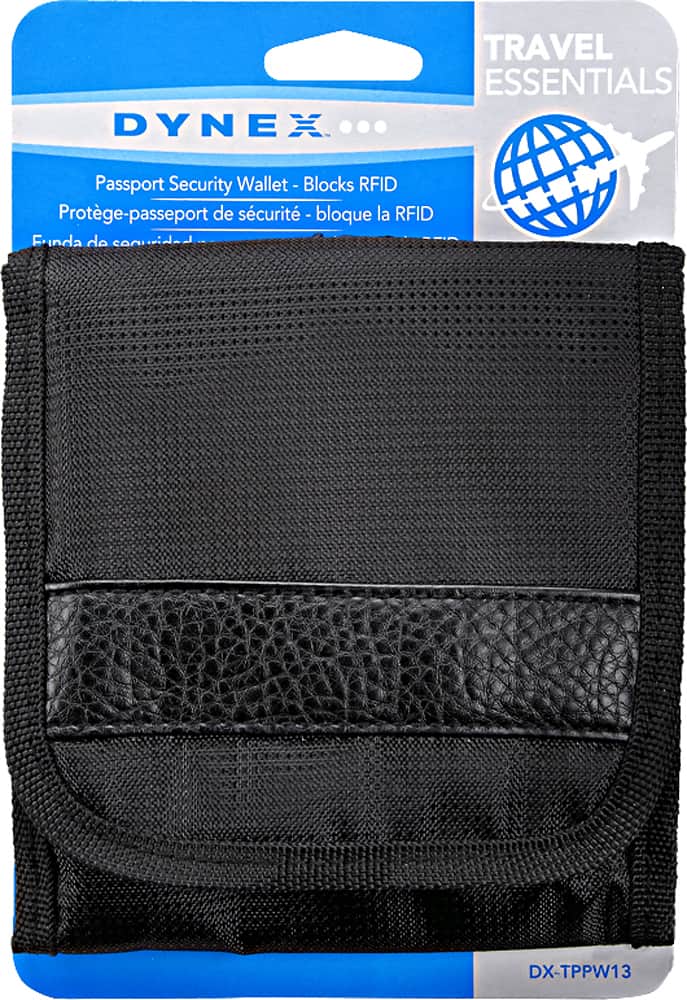 Best Buy Dynex™ Conair Travel Smart Trifold ID Security Wallet Black