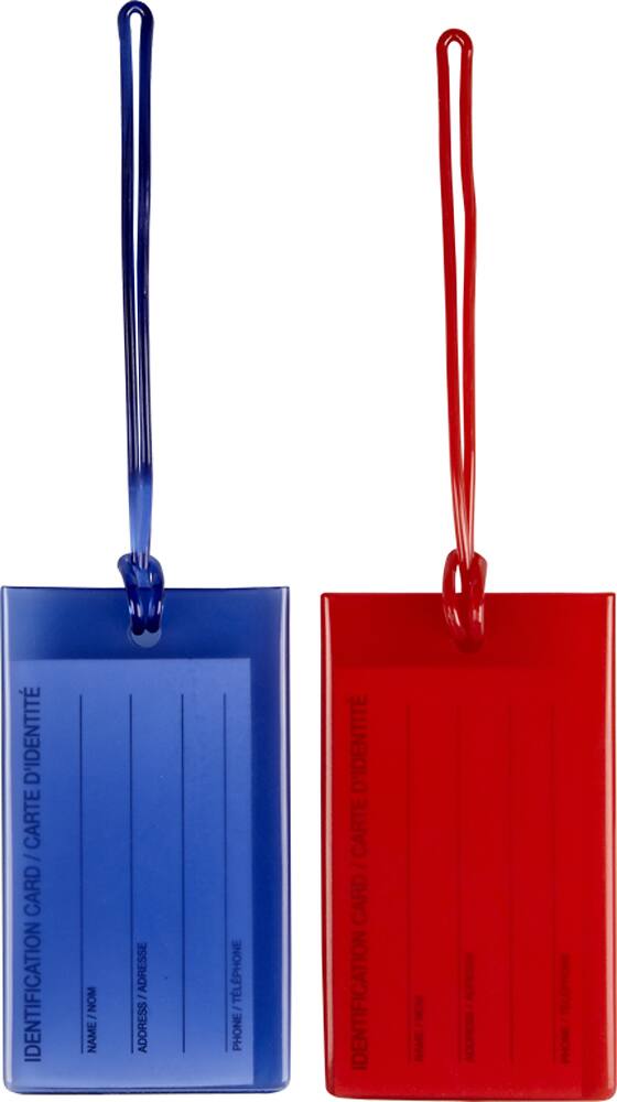 Best Buy Dynex™ Conair Travel Smart Jelly Tags (2Pack) Red, Blue DX