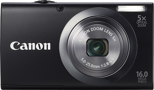  Canon - PowerShot A2300 16.0-Megapixel Digital Camera - Black