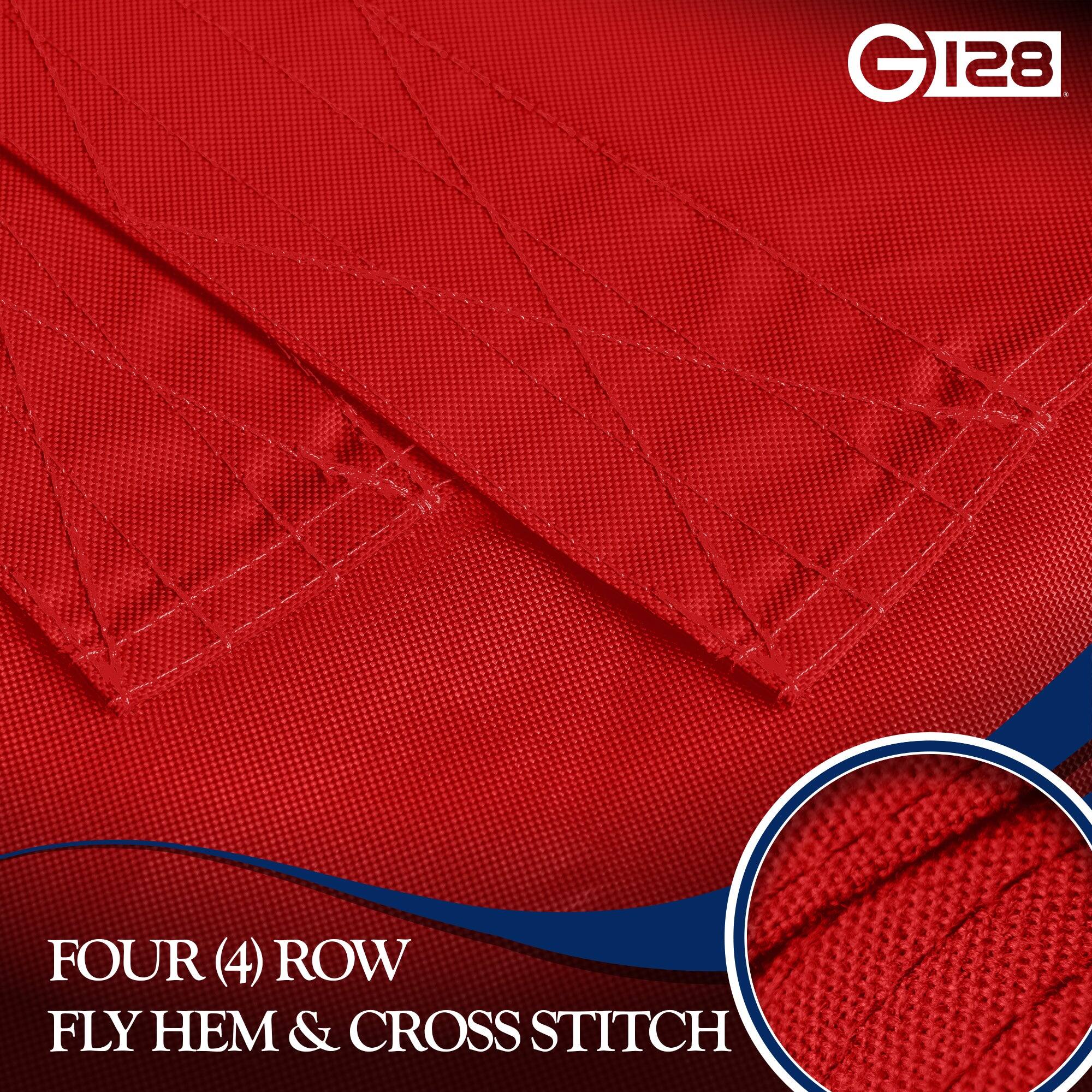G 128 FOUR (4) ROW FLY HEM & CROSS STITCH